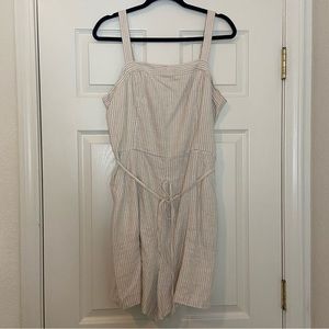 Old Navy Romper - Cream and White Striped